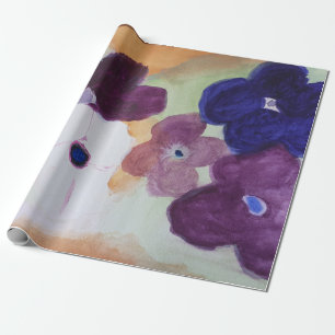 Anemone Spring Flower Wrapping Paper