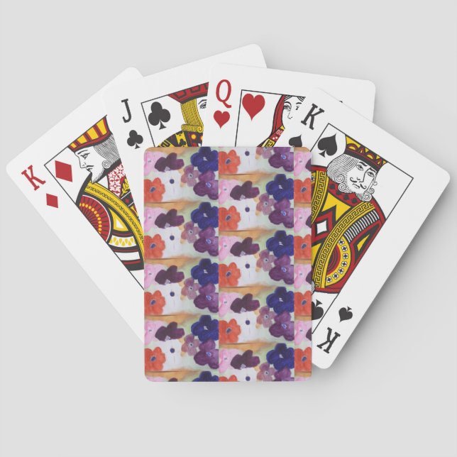 Anemone Spring Flowers  Playing Cards (Back)