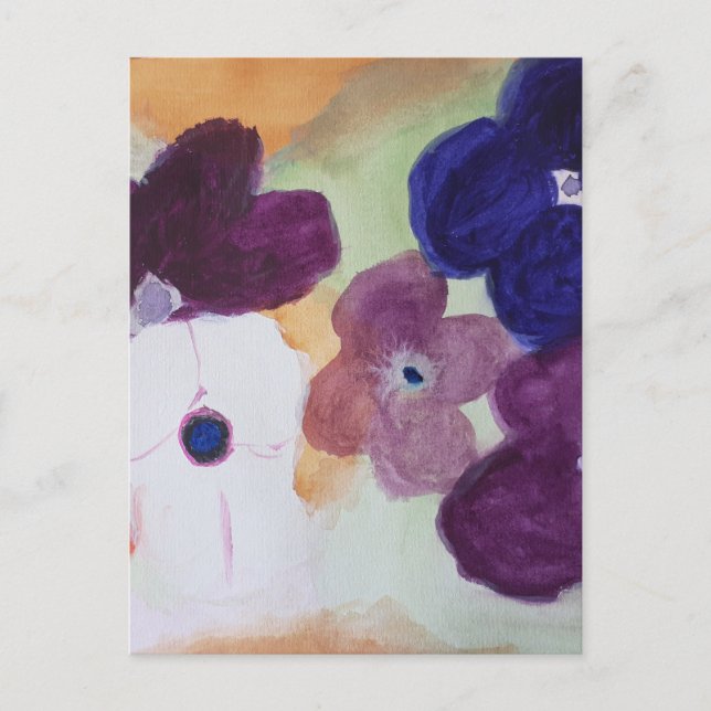 Anemone Spring Flowers Postcard (Front)