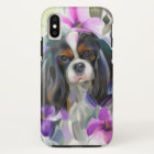 'Anemone' Tricolor cavalier dog art phone case