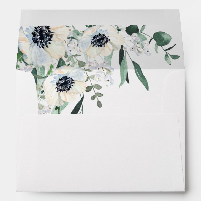 Anemone Wedding Envelope (Back (Bottom))