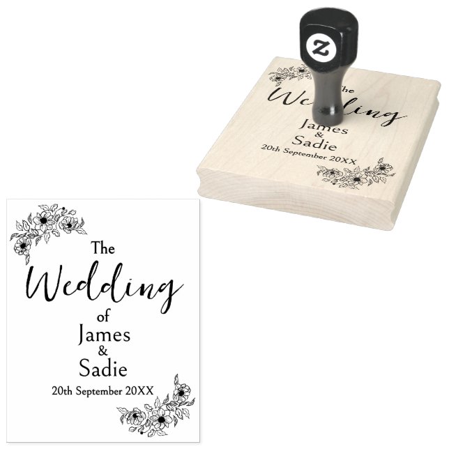 Anemone Wedding Stamp (Stamped)