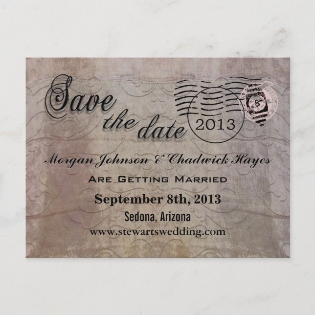 Anémoneathe Save the Date Postcards (Front)