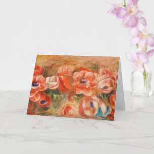Anemones (2) by Auguste Renoir Card