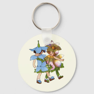 Anemones and Bluets Key Ring