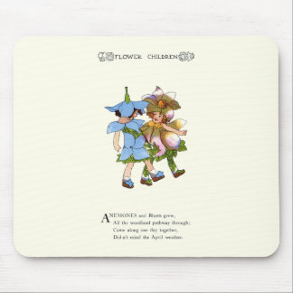 Anemones and Bluets Mouse Mat