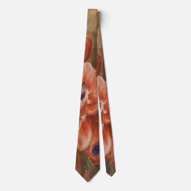 Anemones (Anémones) - Pierre-Auguste Renoir Tie (Front)