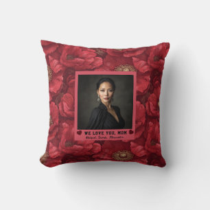 Anemones Bouquet Proud Mother Mum Coastal Décor Cushion