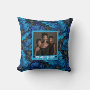 Anemones Bouquet Stepmom Mother Living Hawaiian Cushion