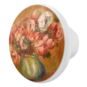 Anemones by Pierre-Auguste Renoir Ceramic Knob
