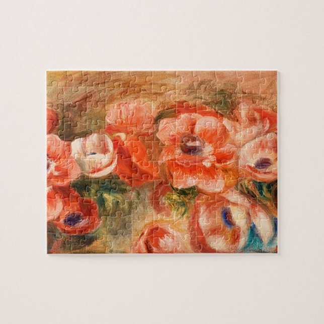 Anemones by Renoir Impressionist Painting Jigsaw Puzzle (Horizontal)