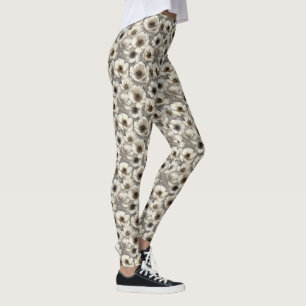 Anemones Flower Fitness Fashion Anemones Flower Leggings