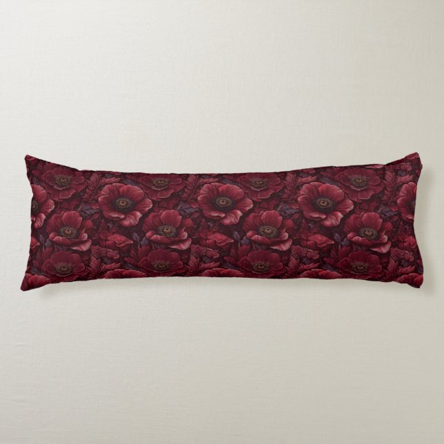 Anemones Garden Interior Decor Boho Decorative Body Cushion (Front)