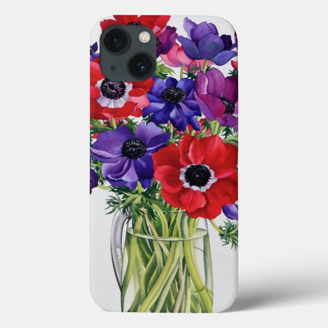 Anemones in a Glass Jug Case-Mate iPhone Case (Back)