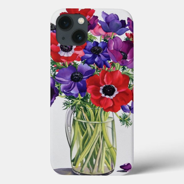 Anemones in a Glass Jug Case-Mate iPhone Case (Back)