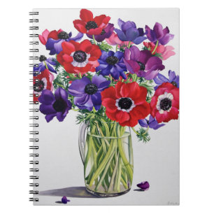 Anemones in a Glass Jug Notebook