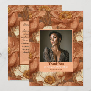 Anemones Inspired Girl Birthday Present Thank You Card