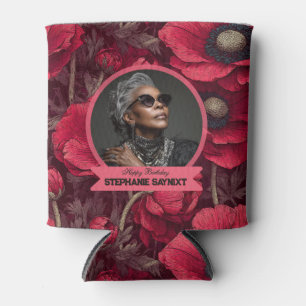 Anemones Petal 60Th Birthday Trendy Can Cooler