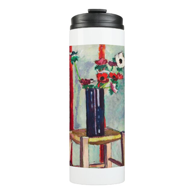 Anemones Red Flower by Henry Lyman Sayen Thermal Tumbler (Front)