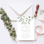 Anemones Sage & Dusty Green Eucalyptus Wedding Inv Invitation<br><div class="desc">Design features a bouquet of watercolor greenery, eucalyptus, sage and anemones hand-drawn specially for the «Evergreen Garden» Wedding Invitation Collection. To change your names, wedding location and date, and other details, click «Personalise». View the collection link on this page to see all of the matching items in this beautiful design...</div>