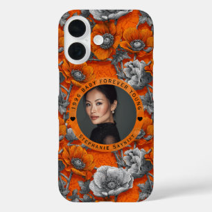 Anemones Theme Fifty Birthday Gift For Women iPhone 16 Case