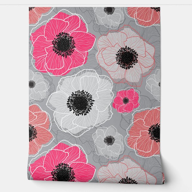 Anemones Wildflower G603 Wallpaper (Unrolling)