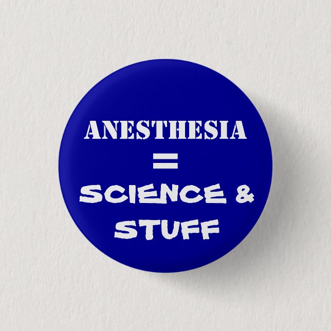 ANESTHESIA 3 CM ROUND BADGE (Front)