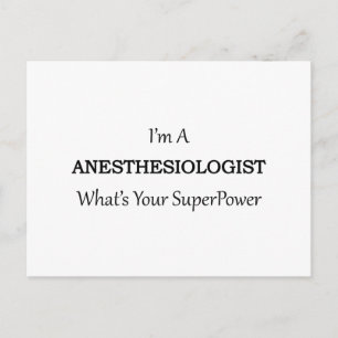 ANESTHESIOLOGIST POSTCARD