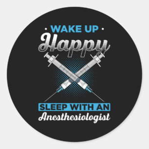 Anesthesiology For Anesthesiologist Nurse Anesthet Classic Round Sticker