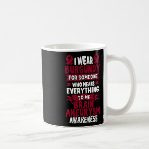 Aneurysm Awareness - Burgundy Ribbon Coffee Mug