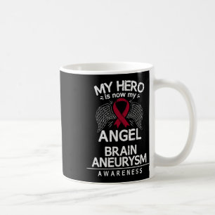 Aneurysm Awareness Gift Burgundy Ribbon  Coffee Mug