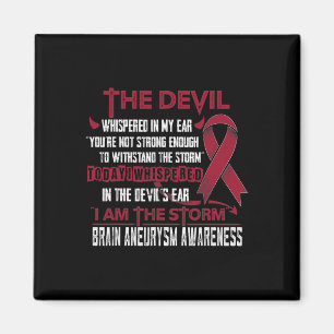 Aneurysm Awareness I Am The Storm Devil Magnet