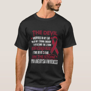 Aneurysm Awareness I Am The Storm Devil T-Shirt