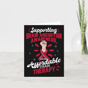 Aneurysm Awareness Is Therapy Surgery Support Grap Card