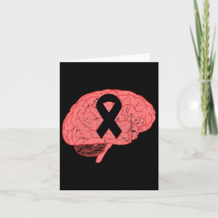 Aneurysm Awareness Month Ribbon With Words 1  Card