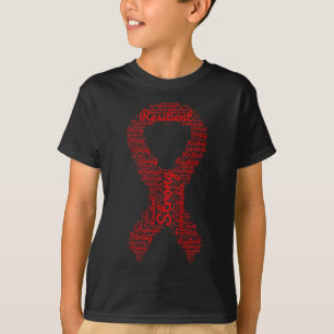 Aneurysm Awareness Month Ribbon With Words T-Shirt