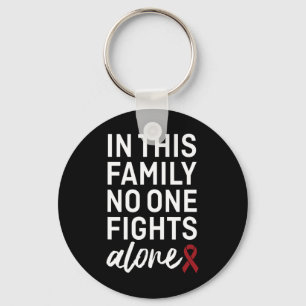 Aneurysm Awareness Ribbon Family Support Group Key Ring