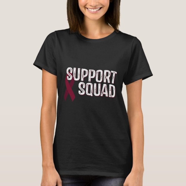 Aneurysm Awareness Support Squad 1  T-Shirt (Front)