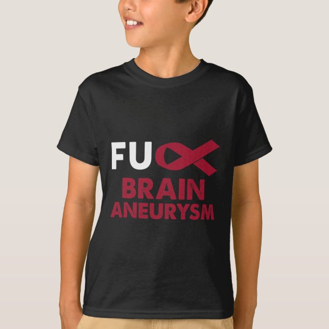 Aneurysm Awareness Support Survivor Gift  T-Shirt (Front)