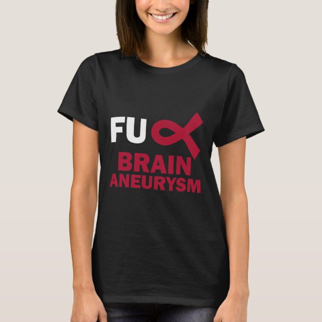 Aneurysm Awareness Support Survivor  T-Shirt (Front)