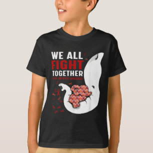 Aneurysm Awareness We All Fight Together Elephant T-Shirt