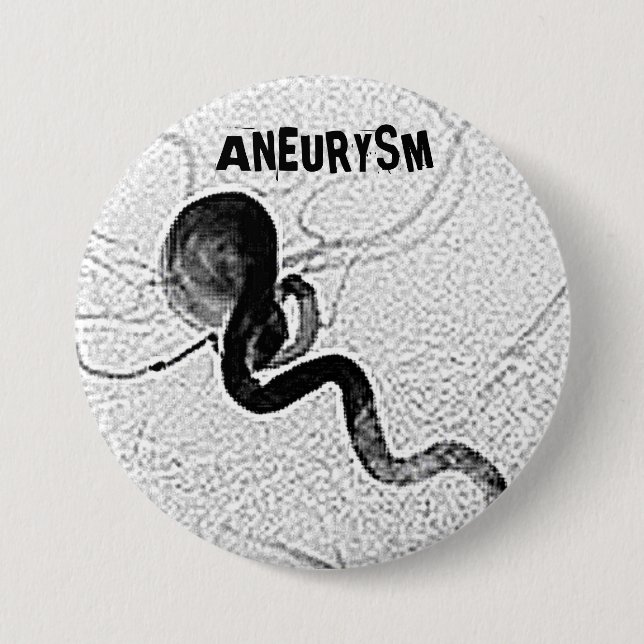 Aneurysm b-1 7.5 cm round badge (Front)