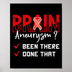 Aneurysm Been There Done That Awareness Graphic Poster