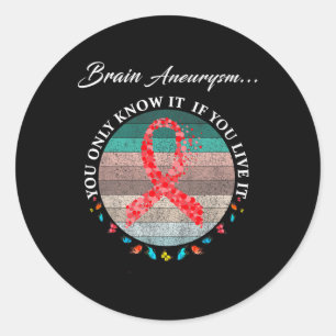 Aneurysm Warrior I'm Fine 1 Classic Round Sticker