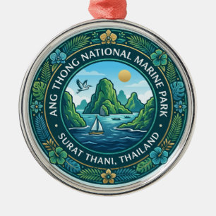 Ang Thong National Marine Park Thailand Metal Tree Decoration