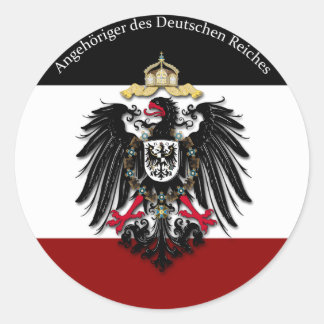 Angehöriger des Deutschen Reiches Classic Round Sticker