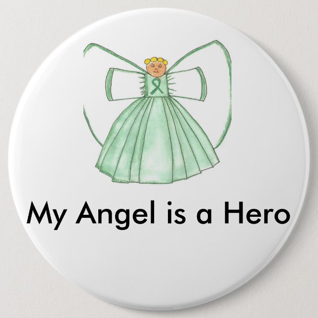 angel1 6 cm round badge (Front)