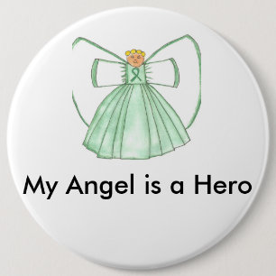 angel1 6 cm round badge