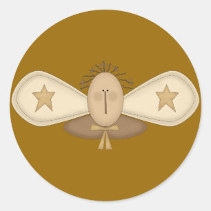 angel7 classic round sticker