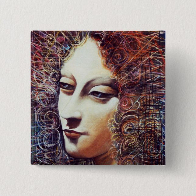 ANGEL 15 CM SQUARE BADGE (Front)